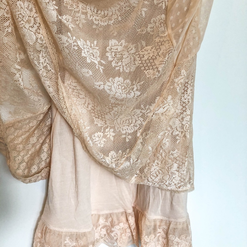 NWOT Free People Pink Blush Lace Dress - Picture 2 of 5